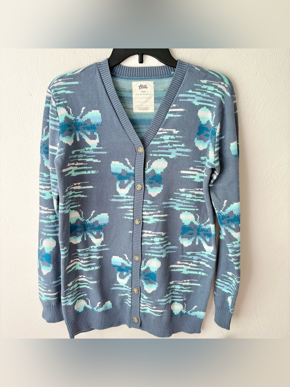 Tea Collection Butterfly in Flight Girls Cardigan Sweater